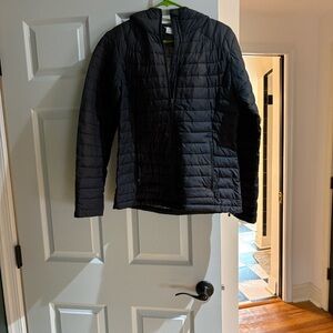 Columbia Black Quilted Hooded Puffer Jacket